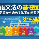 【英語文法】英語学習の常識が変わる？文法の達人が教える「品詞」のすごい秘密【英語学習ガイド】