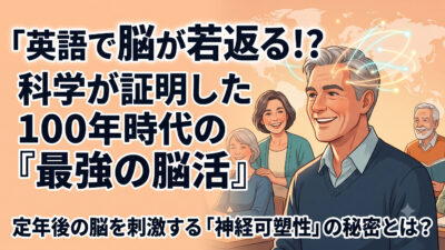 【未来の世界観】100年人生を再定義する「英語の力」：脳の若返りと社会との再接続を目指して【英語学習ガイド】